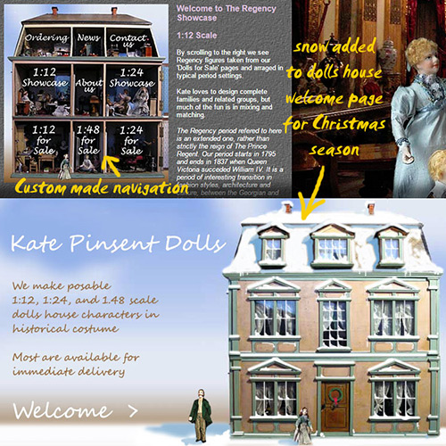 The website of Kate Pinsent Dolls