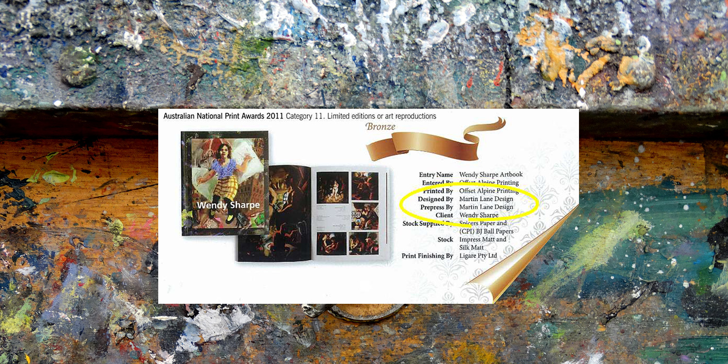 Australian National Print Award Martin Lane Design